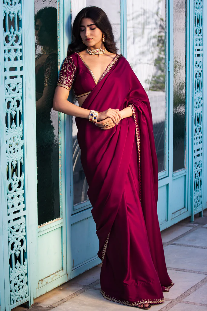 Blush Pink Banarasi Saree